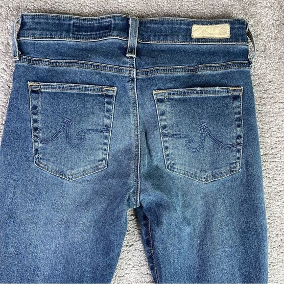 Ag Adriano Goldschmied Farrah Jeans Women’s 26 Blue Skinny Ankle High Rise Denim - Picture 4 of 13